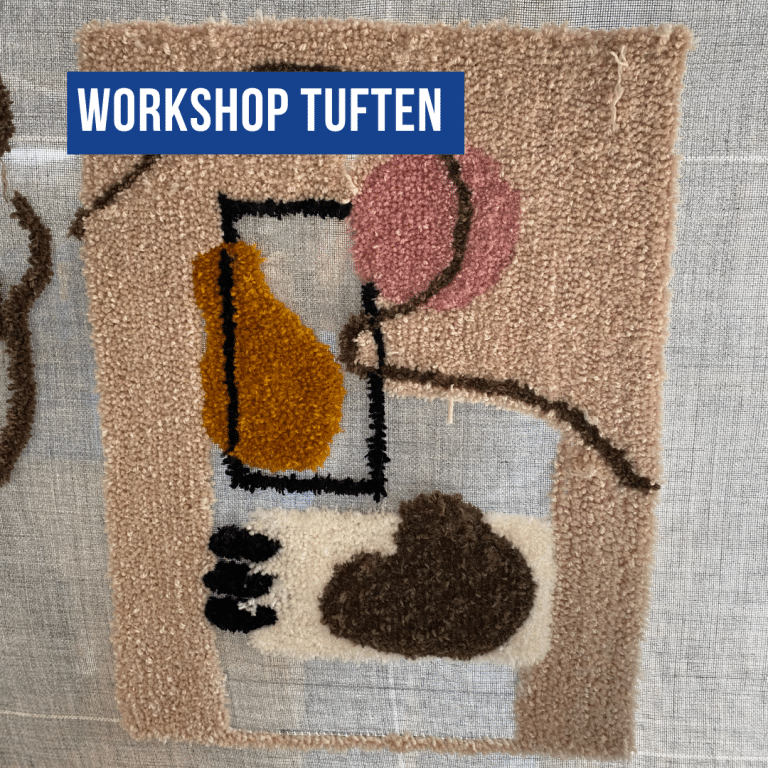 Tuften( of afwerken)  Zondag 6/04/2025 van 13 tot 16u30