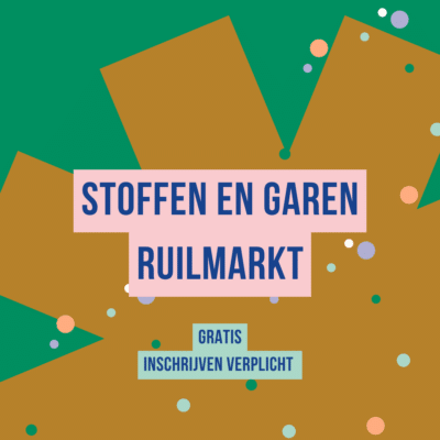 STOFFEN  & GAREN RUIL MARKT  Zaterdag 10 tot 12u