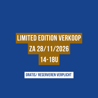 Limited edition verkoop zaterdag 28/11/2026