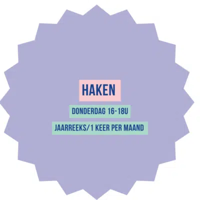 Haken donderdag van 16-18u