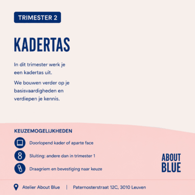 Trimester 2: Kadertas -donderdag 18-22u